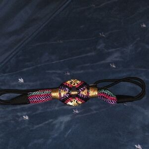 Vintage Multicolor Braided Women's Belt